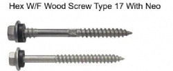 Hex W/F Wood Screw Type 17 With Neo